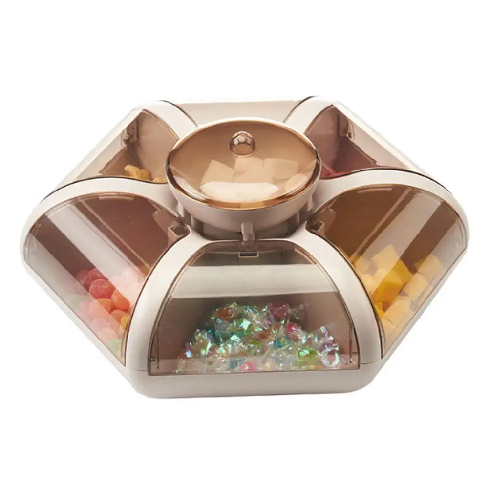 Creative lotus fruit tray Living room push-type compartment with lid Candy box Snacks dry nuts sorting storage box
Creative lotus fruit tray Living room push-type compartment with lid Candy box Snacks dry nuts sorting storage box