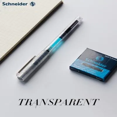 Германия импортировала Schneider Pen BK406 S прозрачный держатель 0 35 мм иридиевая ручка