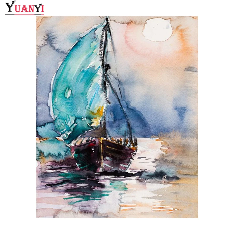 5D DIY Diamond painting Mosaic Full Square Drill Cross Stitch Boat scenery Diamond Embroidery Decoration Home 
5D DIY Diamond painting Mosaic Full Square Drill Cross Stitch Boat scenery Diamond Embroidery Decoration Home