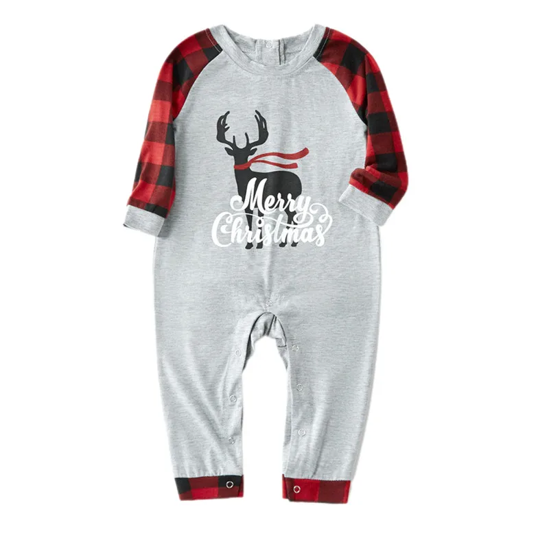 Fashion Christmas Parent-child Outfit Elk Letter Printing Plaid Pattern Long Sleeve Round Collar Sleepwear/Jumpsuit for Family
Fashion Christmas Parent-child Outfit Elk Letter Printing Plaid Pattern Long Sleeve Round Collar Sleepwear/Jumpsuit for Family