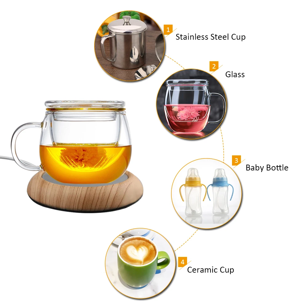 USB Coffee Cup Heating Coaster Pure Metal Customized Wood Grain Color Insulated Coaster 5W High Power Office Supplies
USB Coffee Cup Heating Coaster Pure Metal Customized Wood Grain Color Insulated Coaster 5W High Power Office Supplies