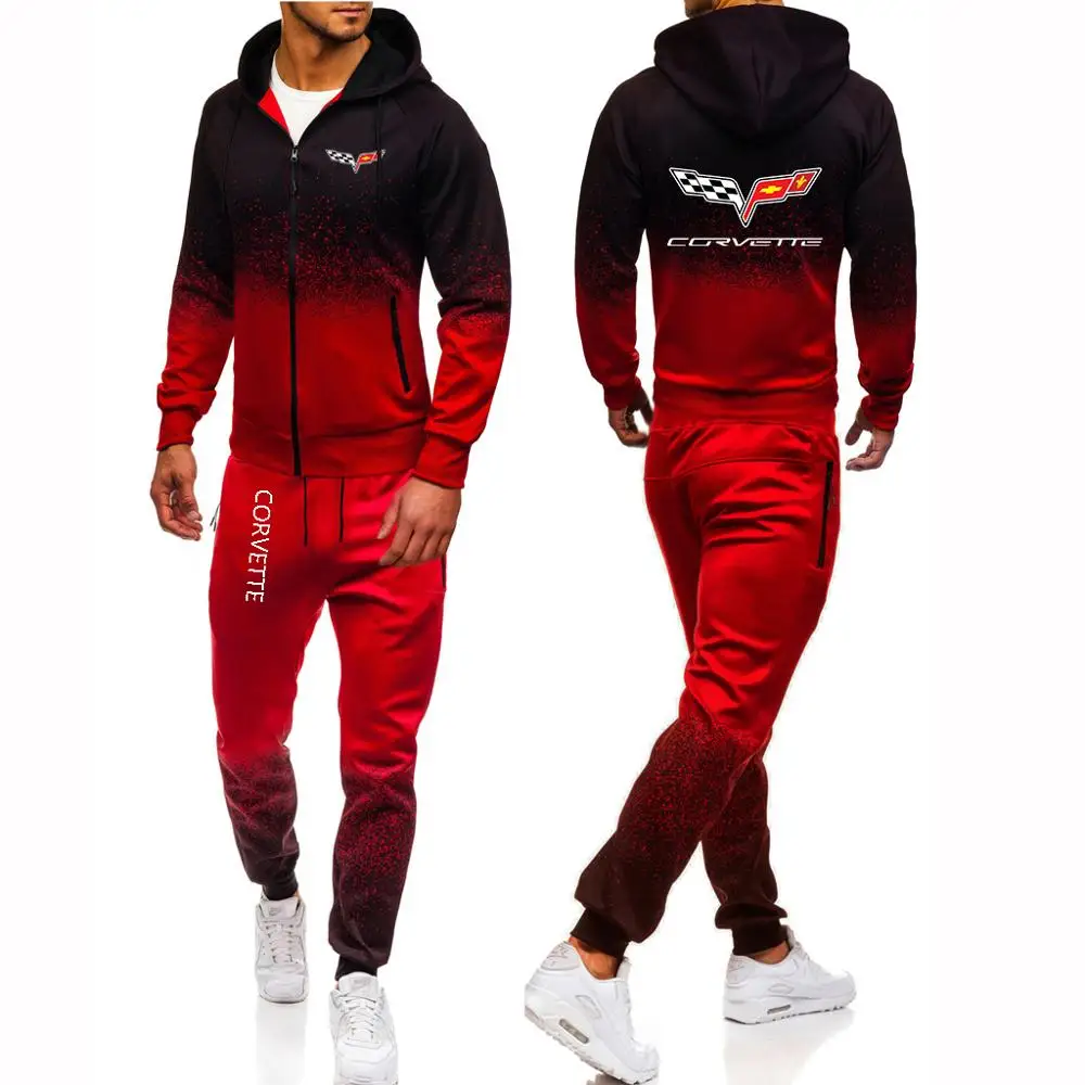 New Men's Chevrolet Corvette Car Logo Set Harajuku Jackets Man's Casual Sweatpant Set Sport Suits Hip Hop Male Gradient Hoodies
New Men's Chevrolet Corvette Car Logo Set Harajuku Jackets Man's Casual Sweatpant Set Sport Suits Hip Hop Male Gradient Hoodies