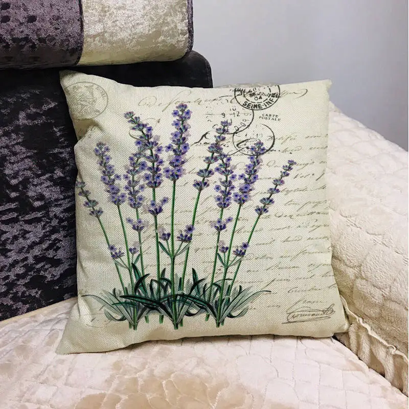 45 * 45cm Retro Design Lavender Cotton Linen Cushion Cover Pillow Home Decor Sofa Bedroom Pillow Cases
45 * 45cm Retro Design Lavender Cotton Linen Cushion Cover Pillow Home Decor Sofa Bedroom Pillow Cases