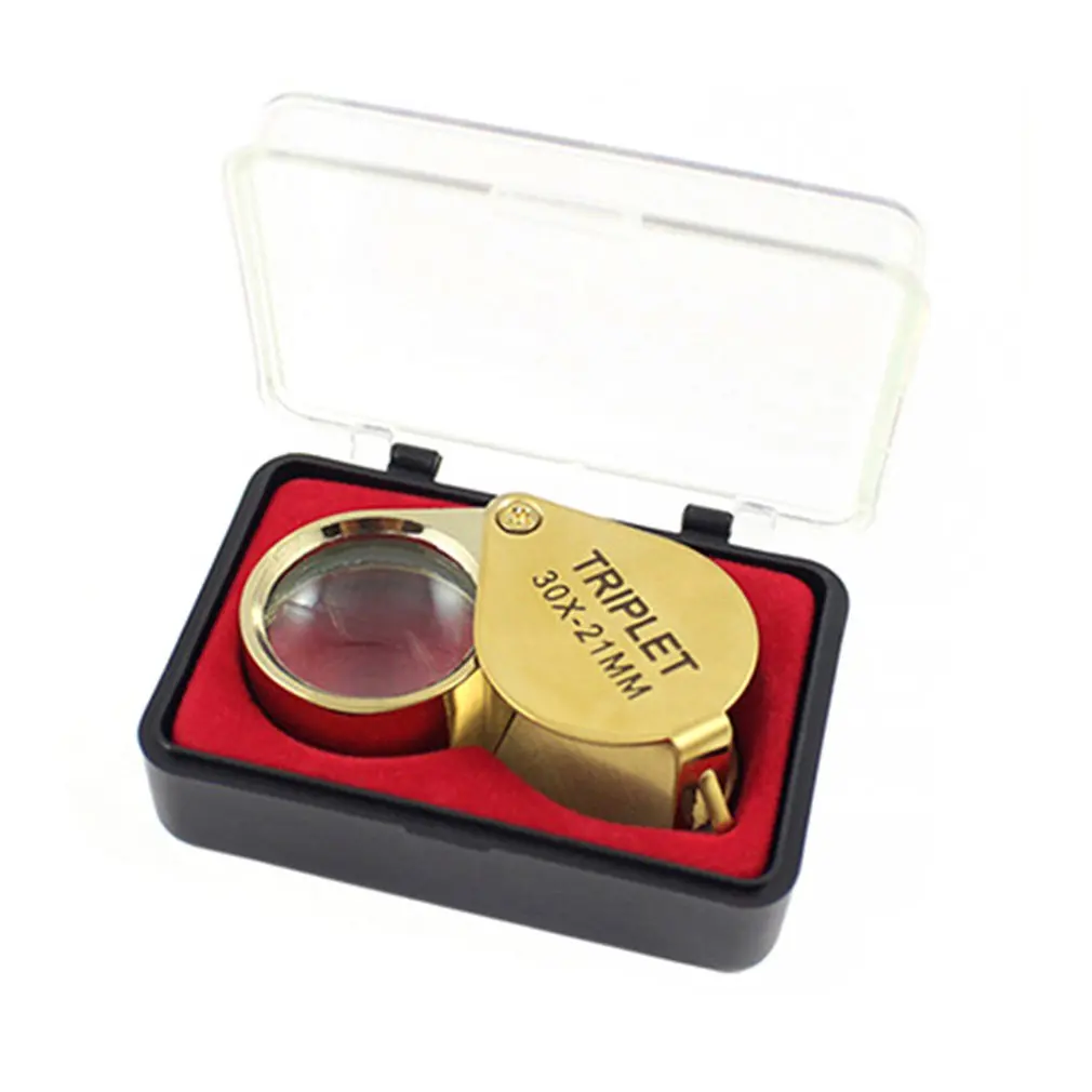 Folding Magnifier Round Loupe Handheld Mirror Magnifying Glasses for Identifying Jewelry Coin Stamp Antique 30X 
Folding Magnifier Round Loupe Handheld Mirror Magnifying Glasses for Identifying Jewelry Coin Stamp Antique 30X
