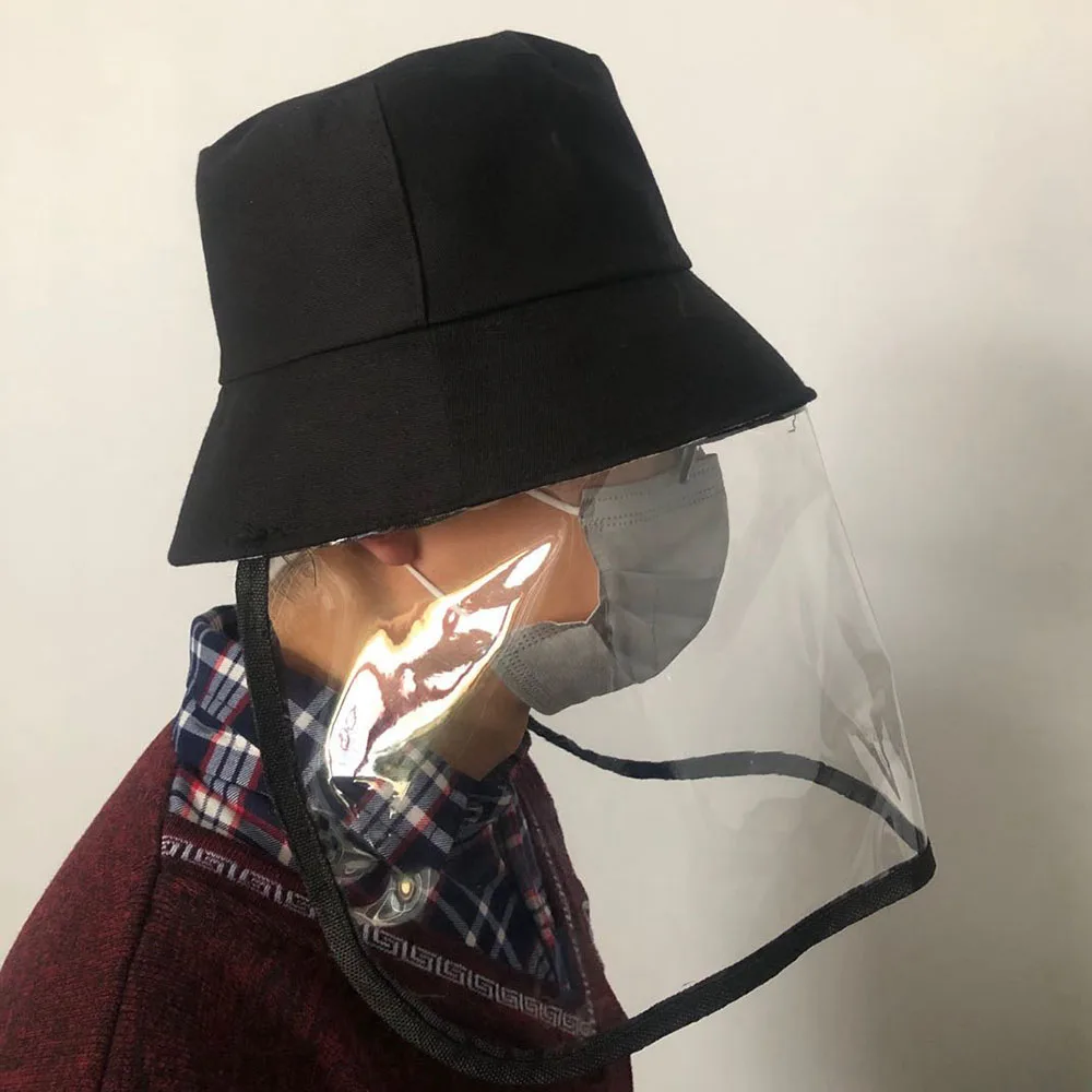 Women Bucket Hat Reusable Anti-droplets Hat Clear Full Face Mask Protective Caps Face Masks Protector Anti-spit Spray-proof Cap
Women Bucket Hat Reusable Anti-droplets Hat Clear Full Face Mask Protective Caps Face Masks Protector Anti-spit Spray-proof Cap