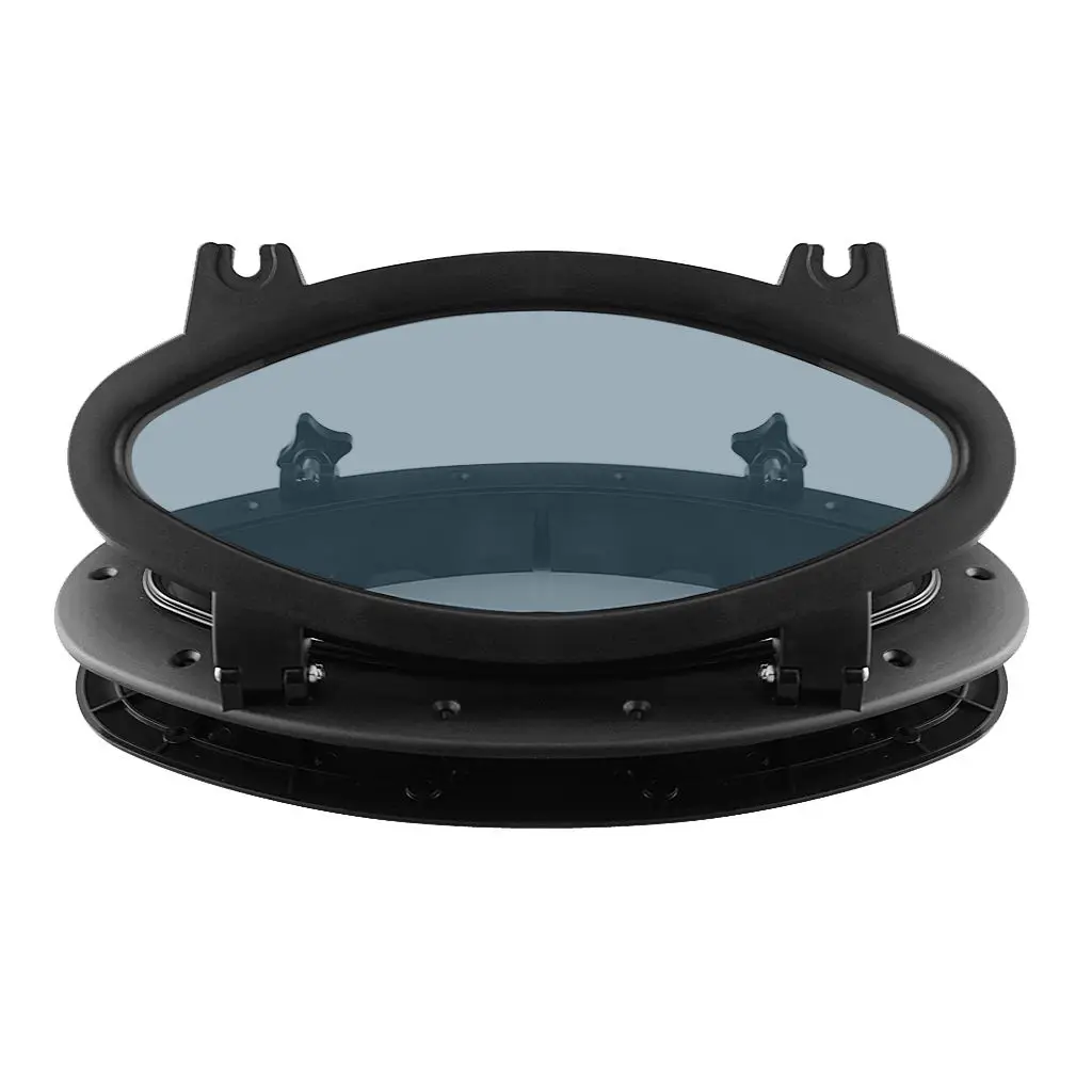 Oval Boat Porthole Window with Black ABS Plastic Trim Port Hole & Tempered Glass - 400x200mm/15.75x7.87inch
Oval Boat Porthole Window with Black ABS Plastic Trim Port Hole & Tempered Glass - 400x200mm/15.75x7.87inch