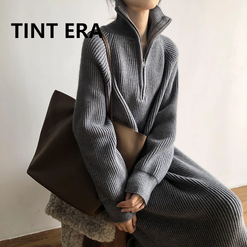 Свитер TINT ERA с высоким воротником, осеннее платье, новинка 2022, Женское зимнее мягкое восковое платье средней длины выше колена в Корейском ст...
Свитер TINT ERA с высоким воротником, осеннее платье, новинка 2022, Женское зимнее мягкое восковое платье средней длины выше колена в Корейском ст...