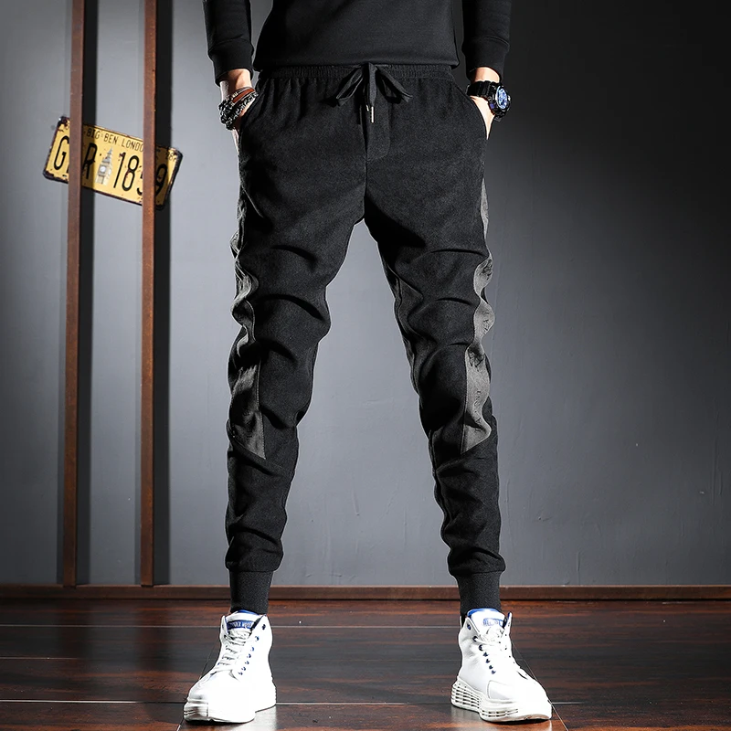 Fashion Side Striped Black Casual Pants Men Autumn New Sport Joggers Elastic Waist Drawstring Trousers
Fashion Side Striped Black Casual Pants Men Autumn New Sport Joggers Elastic Waist Drawstring Trousers