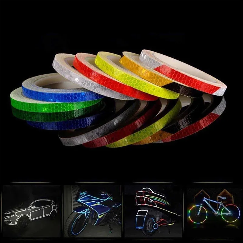 5/8m Motorcycle Car Luminous Reflective Sticker Reflective Tape Roll Bright Safety Auto Car Bicycle Cycling DIY Reflector Tape
5/8m Motorcycle Car Luminous Reflective Sticker Reflective Tape Roll Bright Safety Auto Car Bicycle Cycling DIY Reflector Tape
