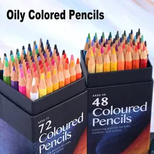 Professional 12/18/24/36/48/72 Colors Oily Colored Pencils Hexagon Wooden Handle Set Artist Painting Drawing Sketch Art Design