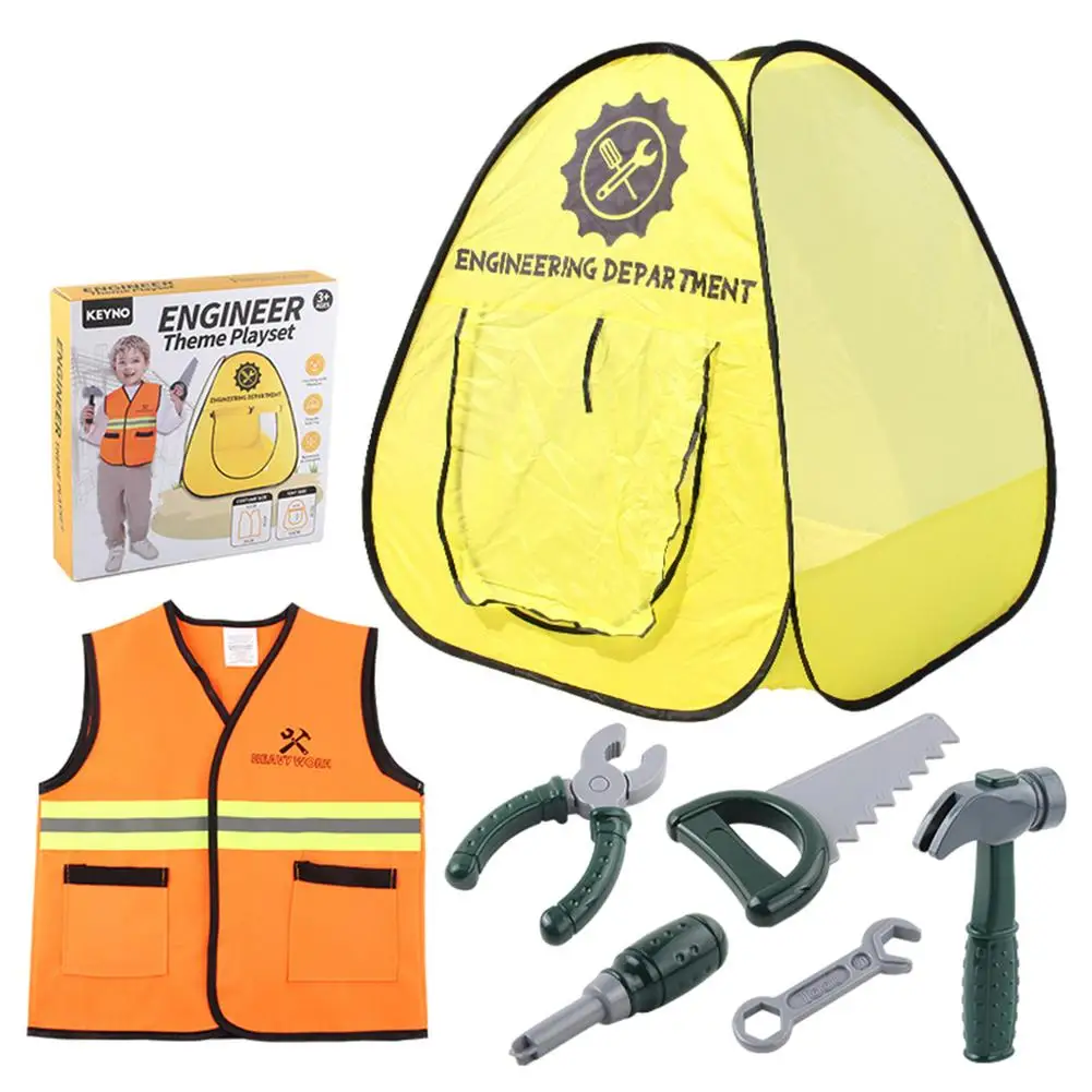 Engineer Tools Set Kids Pretend Play Toys Play Tent Construction Worker Costume Halloween Role Play Children Educational Toys
Engineer Tools Set Kids Pretend Play Toys Play Tent Construction Worker Costume Halloween Role Play Children Educational Toys