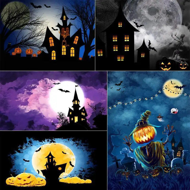 Halloween Backdrop Pumpkin Lantern Moon Tree Skeleton Skull Forest Baby Photography Background For Photo Studio Photophone
Halloween Backdrop Pumpkin Lantern Moon Tree Skeleton Skull Forest Baby Photography Background For Photo Studio Photophone