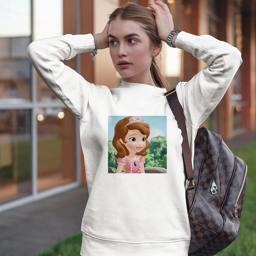 Disney Animation Kawaii Sofia the First Cute Princess Printed Pullover Streetwear Cartoon Funny Cartoon Round Neck Sweatshirts
Disney Animation Kawaii Sofia the First Cute Princess Printed Pullover Streetwear Cartoon Funny Cartoon Round Neck Sweatshirts