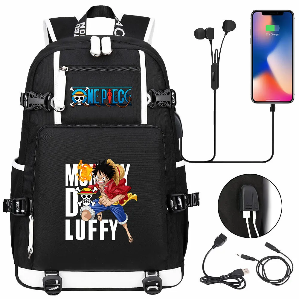 New Anime One Piece Luffe USB Backpack Boy Girl Book Bags Large Capacity Teenagers Schoolbags Women Men Laptop Travel Backpack
New Anime One Piece Luffe USB Backpack Boy Girl Book Bags Large Capacity Teenagers Schoolbags Women Men Laptop Travel Backpack
