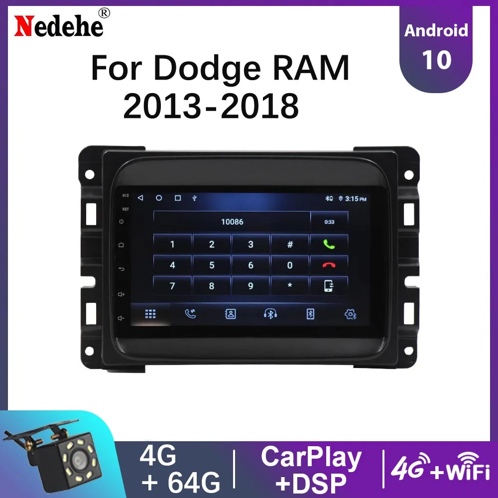 8 Core Android 10 Car Radio Multimedia Video Player For Dodge RAM 2013-2018/ Autoradio GPS Navigation Carplay DSP
8 Core Android 10 Car Radio Multimedia Video Player For Dodge RAM 2013-2018/ Autoradio GPS Navigation Carplay DSP