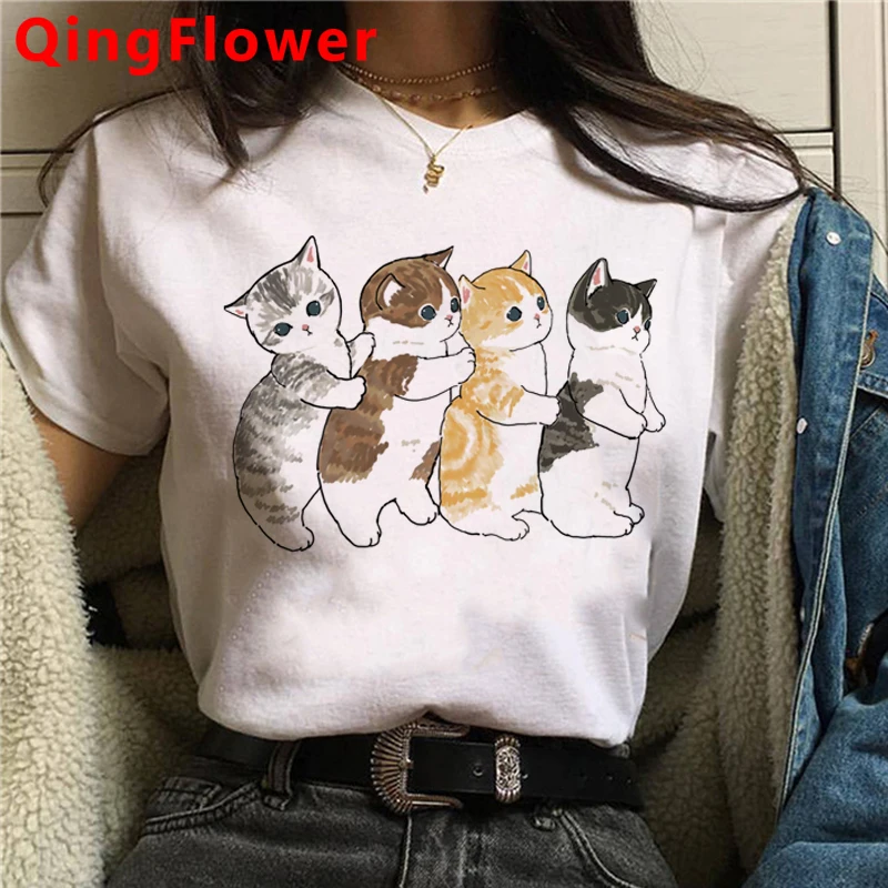 Kawaii Cat футболки для женщин японского аниме белая футболка одежда для пар повседневные кепки, кепки в стиле футболка tumblr
Kawaii Cat футболки для женщин японского аниме белая футболка одежда для пар повседневные кепки, кепки в стиле футболка tumblr