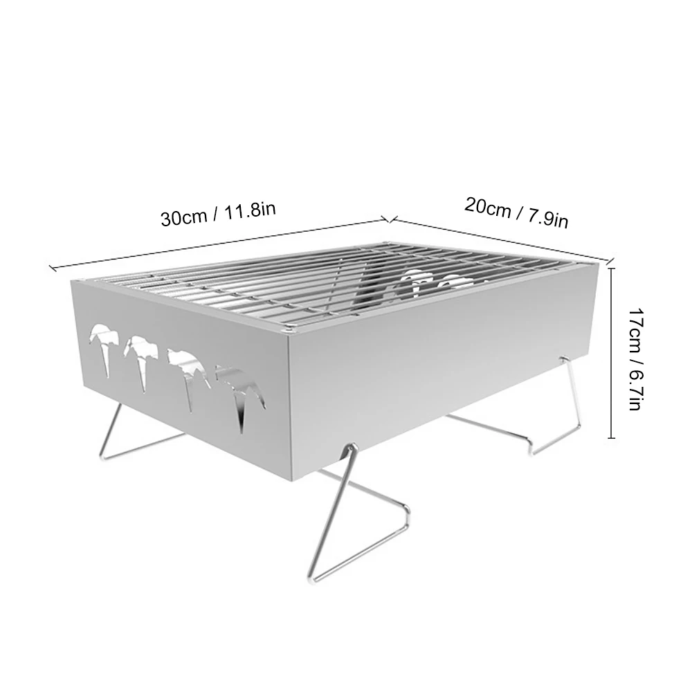 Portable Stainless Steel BBQ Grill Folding BBQ Grill Mini Pocket BBQ Grill Barbecue Accessories For Outdoor/HomePark Using
Portable Stainless Steel BBQ Grill Folding BBQ Grill Mini Pocket BBQ Grill Barbecue Accessories For Outdoor/HomePark Using
