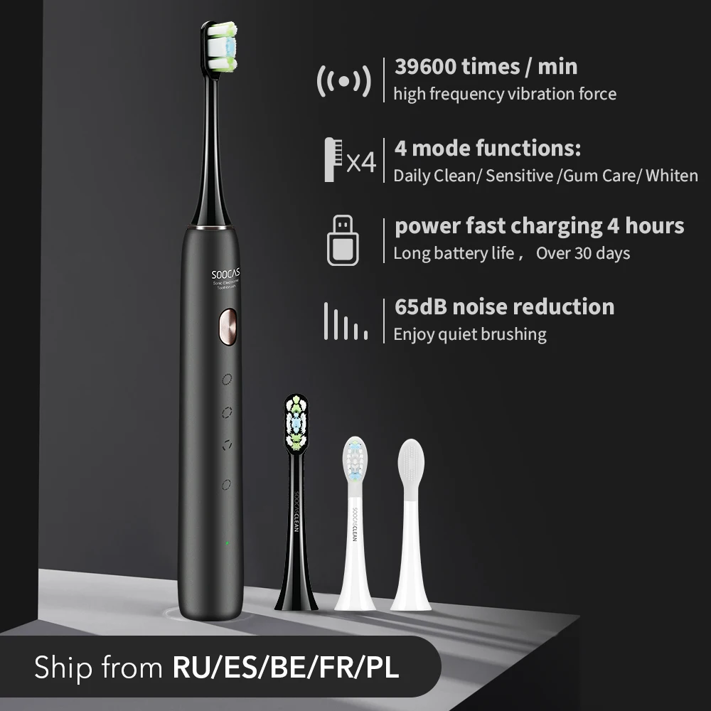 

SOOCAS X3U Sonic Electric Toothbrush Xiaomi Mijia Ultrasonic Automatic Upgraded Fast Chargeable Adult Waterproof Tooth Brush