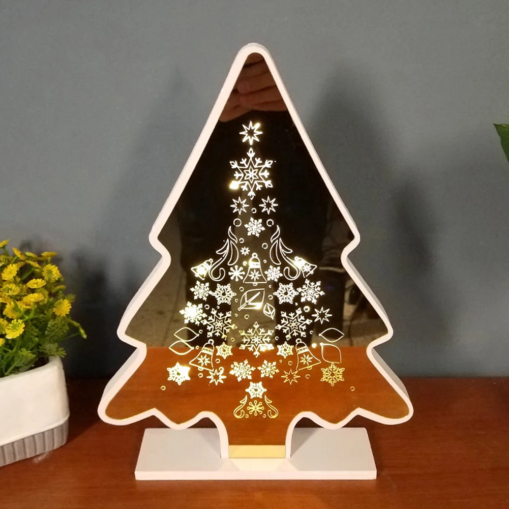 LED Mirror Lamp Christmas Tree Pattern Battery Powered Decorative Night Light Holiday Party Atmosphere Props Children Gifts
LED Mirror Lamp Christmas Tree Pattern Battery Powered Decorative Night Light Holiday Party Atmosphere Props Children Gifts