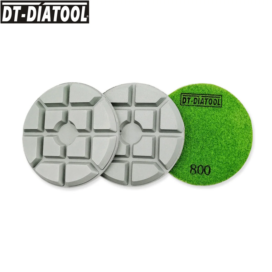 DT-DIATOOL 3pcs Dia 100mm/4" Grit#800 Thickened Diamond Concrete Polishing Pad Resin Bond Sanding Disc Repairing Concrete Floor
DT-DIATOOL 3pcs Dia 100mm/4" Grit#800 Thickened Diamond Concrete Polishing Pad Resin Bond Sanding Disc Repairing Concrete Floor