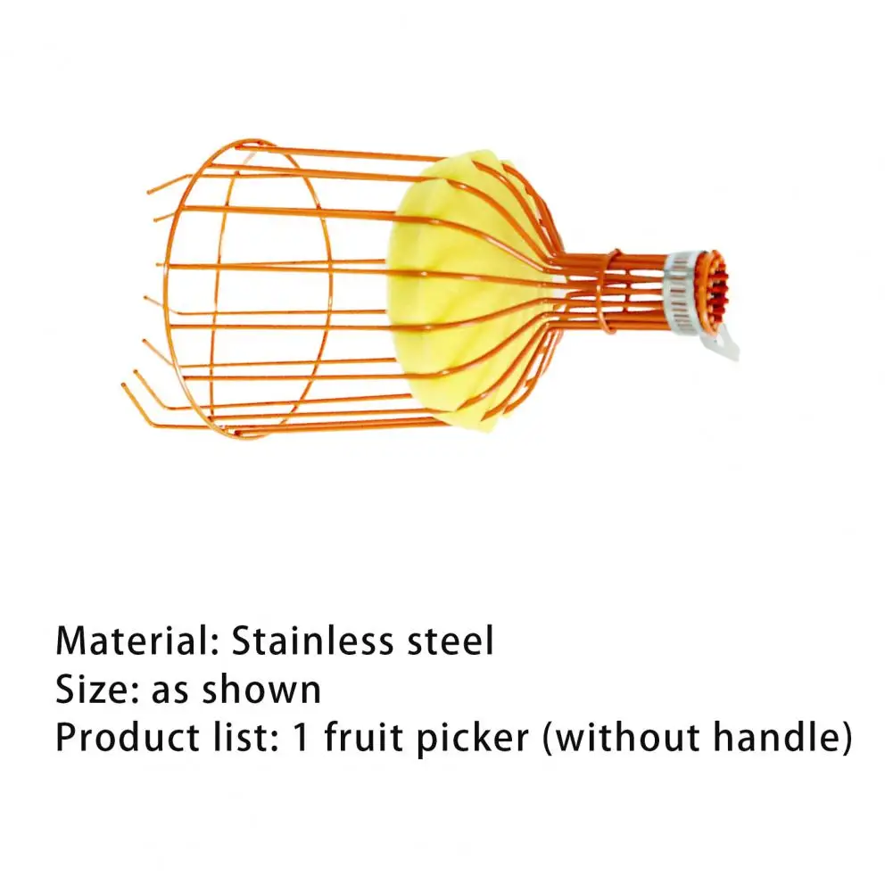 Fruit Picker Professional with Sponge Mat Stainless Steel Creative Harvester Basket for Garden
Fruit Picker Professional with Sponge Mat Stainless Steel Creative Harvester Basket for Garden