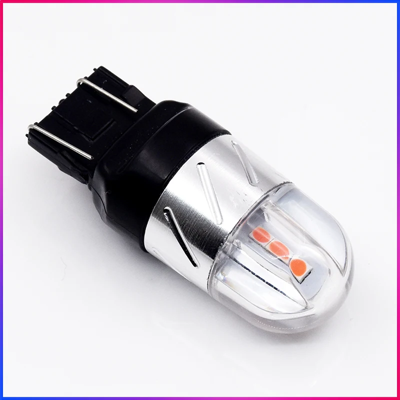ShinMan 2 шт. 3030smd белый красный T20 7443 7444 W21/5 Вт Автомобильные светодиодные лампы