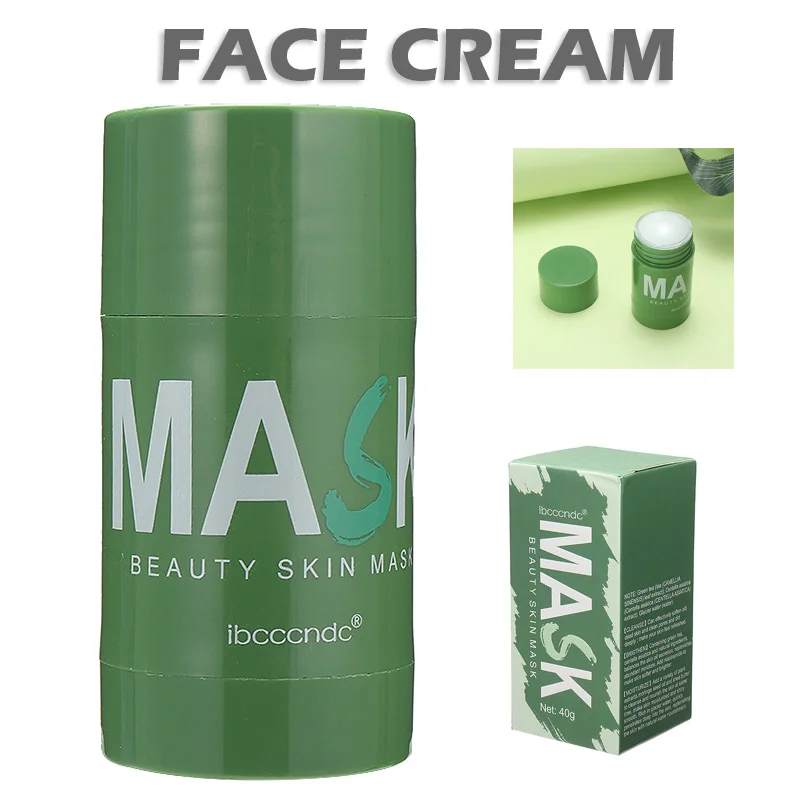 40g Green Tea Purifying Clay Stick Solid Mask Skin Oil Control Anti-Acne Deep Cleansing Moisturizing Hydrating
40g Green Tea Purifying Clay Stick Solid Mask Skin Oil Control Anti-Acne Deep Cleansing Moisturizing Hydrating