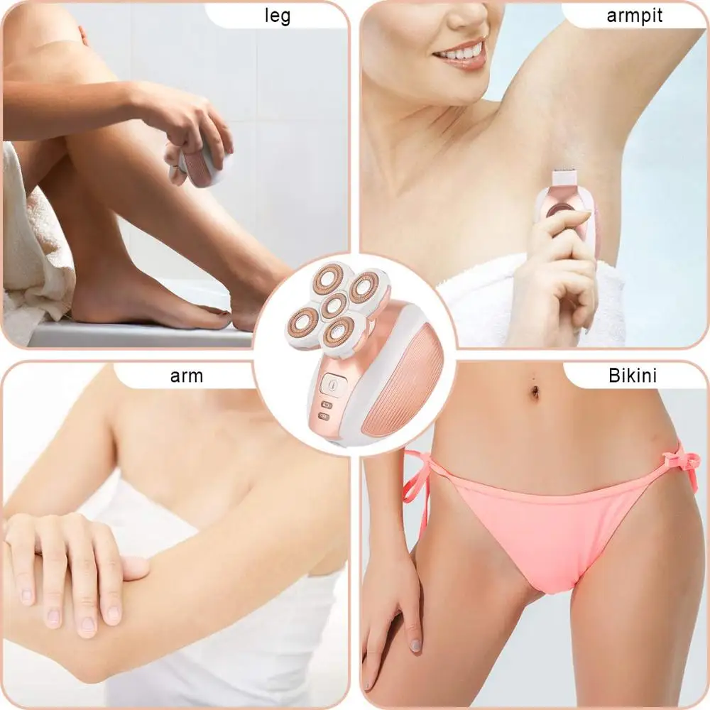 5 in 1 Rechargeable Electric Shaver Five Floating Heads Razors Hair Clipper body Hair Trimmer women Facial Cleansing Brush 
5 in 1 Rechargeable Electric Shaver Five Floating Heads Razors Hair Clipper body Hair Trimmer women Facial Cleansing Brush