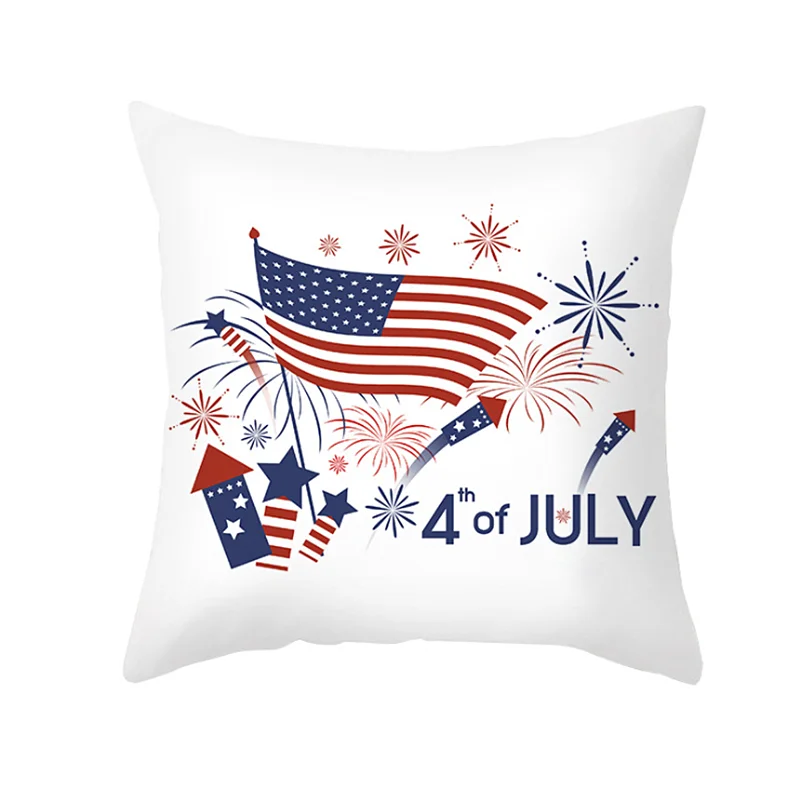 American Independence Day Decorative Pillowcase National Day Flag Throw Sofa Cushion Cover 4th of July Pillow Cover 45x45cm
American Independence Day Decorative Pillowcase National Day Flag Throw Sofa Cushion Cover 4th of July Pillow Cover 45x45cm