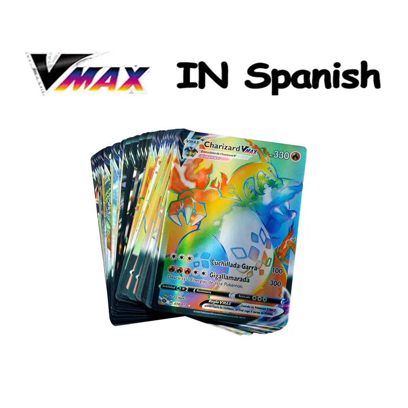 Pokemon Spanish Card 50V 50VMAX New Castellano Español Battle Trading Toy Card Children's Birthday Gift
Pokemon Spanish Card 50V 50VMAX New Castellano Español Battle Trading Toy Card Children's Birthday Gift