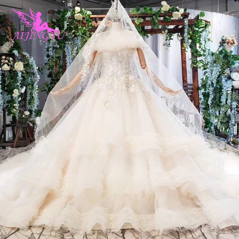 AIJINGYU China Muslim Wedding Dress Wholesale Gorgeous Free Shipping Plus Size Bridal Accessories Luxury Gowns 2021 Real
AIJINGYU China Muslim Wedding Dress Wholesale Gorgeous Free Shipping Plus Size Bridal Accessories Luxury Gowns 2021 Real