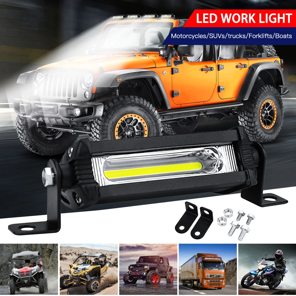 SUHU 18W 12V/24V COB Work Light Bulb Spot Beam Bar Car SUV Off Road Driving Fog Lamp 6000K White LED Work Light Spotlight Lamp
SUHU 18W 12V/24V COB Work Light Bulb Spot Beam Bar Car SUV Off Road Driving Fog Lamp 6000K White LED Work Light Spotlight Lamp