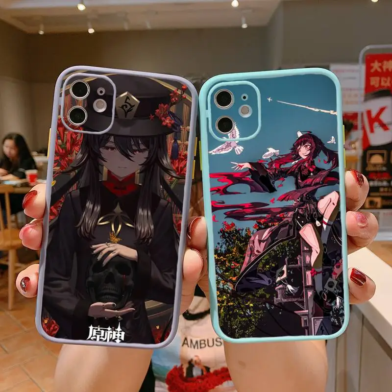 genshin impact account hu tao Phone Case For iPhone 13 12 11 Mini Pro XR XS Max 7 8 Plus X Matte transparent Gray Back Cover
genshin impact account hu tao Phone Case For iPhone 13 12 11 Mini Pro XR XS Max 7 8 Plus X Matte transparent Gray Back Cover
