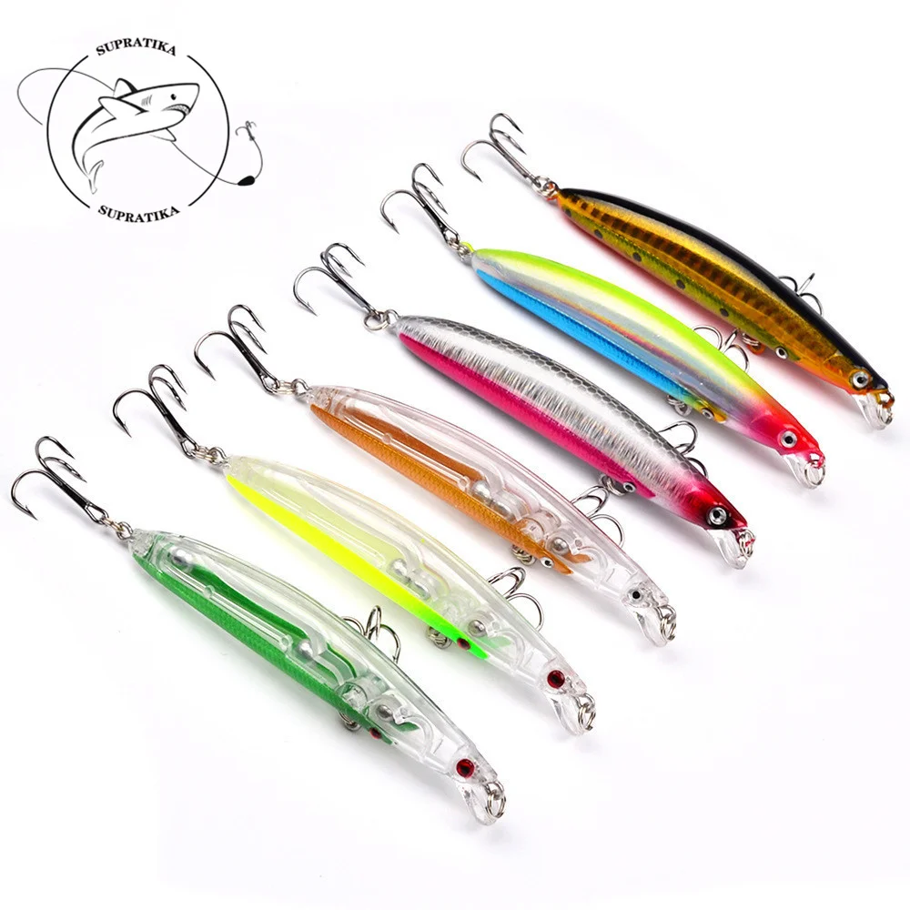 6pcs Fishing Lures Hard Plastic Bait 95mm/9.6g 3D Eyes lifelike Wobblers 6# Hooks Japan Artificial Bionic floating Lures Tackle
6pcs Fishing Lures Hard Plastic Bait 95mm/9.6g 3D Eyes lifelike Wobblers 6# Hooks Japan Artificial Bionic floating Lures Tackle