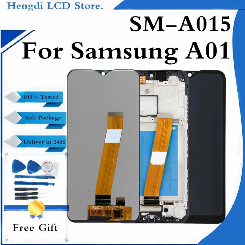 Оригинальный ЖК-дисплей для Samsung Galaxy A01 A015 A015F, ЖК-дисплей с сенсорным экраном и дигитайзером в сборе для Samsung A01, экран дисплея с инструментами
Оригинальный ЖК-дисплей для Samsung Galaxy A01 A015 A015F, ЖК-дисплей с сенсорным экраном и дигитайзером в сборе для Samsung A01, экран дисплея с инструментами