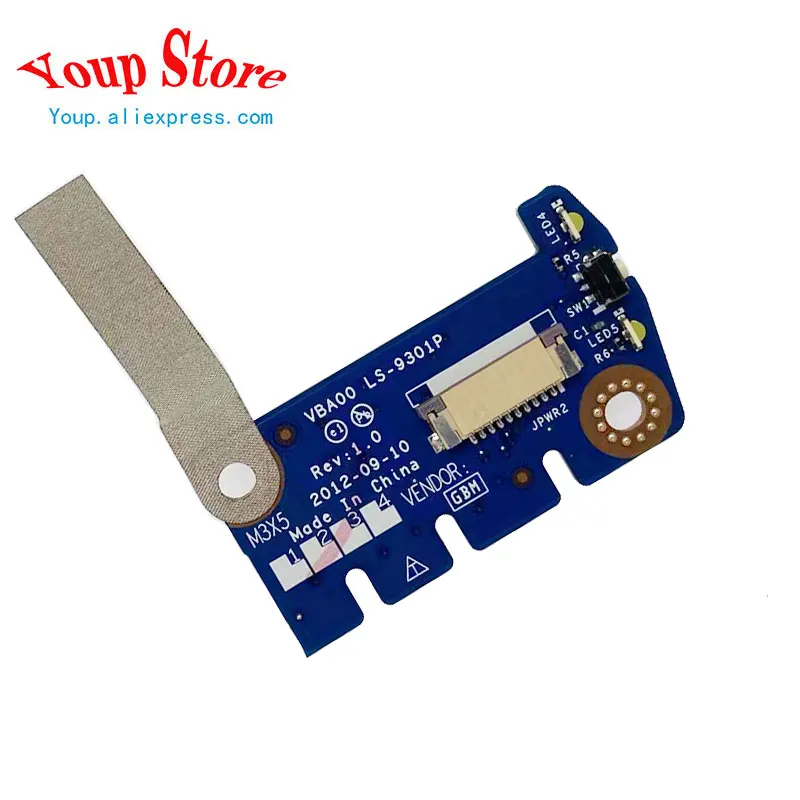 

New Original For Lenovo IdeaCentre C540 VBA00 LS-9301P LED Indicator Power Board Switch Button Board 90001760