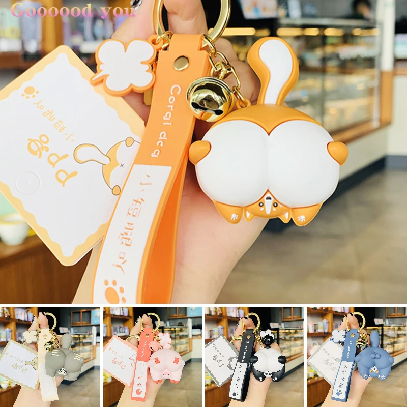 Anime Keychain Cute Animal Butt Key Chain Accessories Charms Women Bag Pendants Panda Pig Sloth bear Keyrings Gifts Wholesale
Anime Keychain Cute Animal Butt Key Chain Accessories Charms Women Bag Pendants Panda Pig Sloth bear Keyrings Gifts Wholesale
