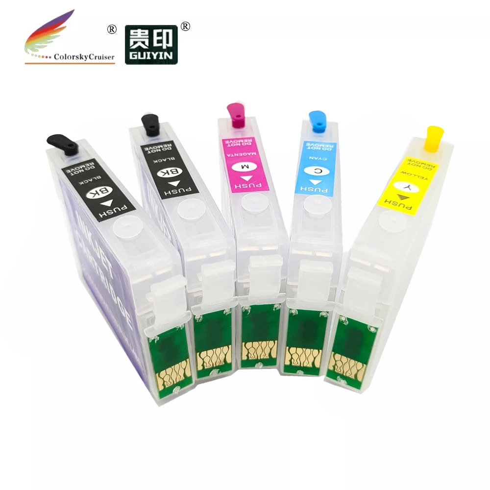 (RCE1291N) Заправка чернильного картриджа для Epson T1291 T1291-T1294 T129 T 129 Stylus Office BX320FW bk/c/m/y |