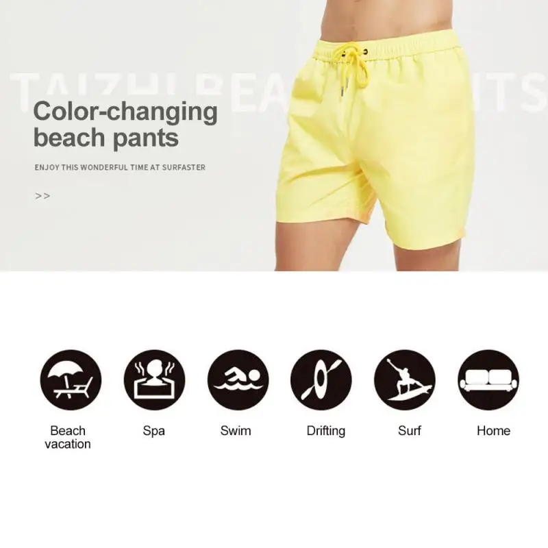 Men Beach Short Change Color Quick Dry High Temperature Discoloration Magical Change Color Beach Shorts Swimming Sportswear Hot
Men Beach Short Change Color Quick Dry High Temperature Discoloration Magical Change Color Beach Shorts Swimming Sportswear Hot
