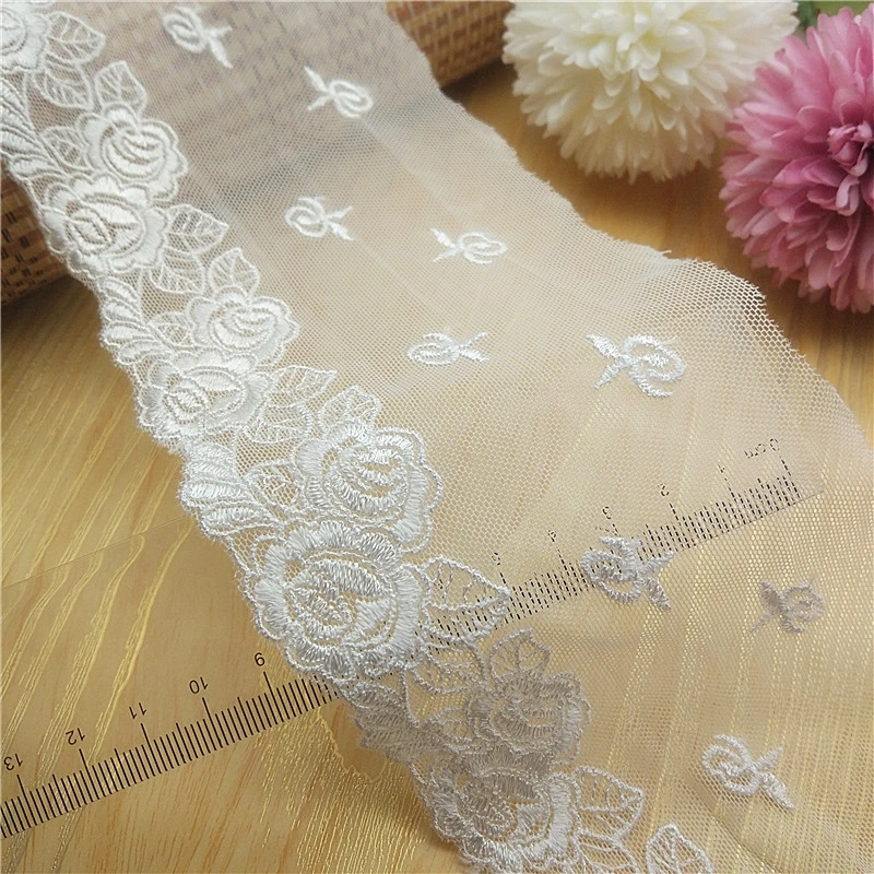width 10cm silk thread soft mesh embroidered skirt decoration DIY clothing scrap lace trim lace fabric lace trimming
width 10cm silk thread soft mesh embroidered skirt decoration DIY clothing scrap lace trim lace fabric lace trimming