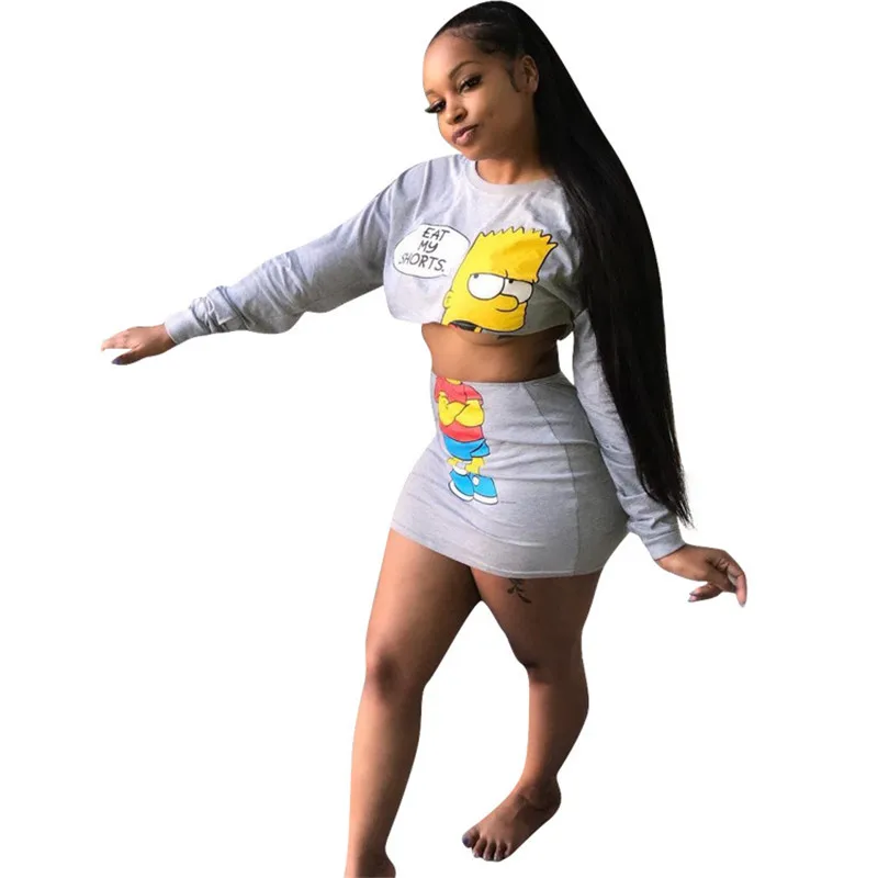 European and American new temperament fashion women 2 sets sexy style cartoon o collar full sleeve shirt + miniskirt
European and American new temperament fashion women 2 sets sexy style cartoon o collar full sleeve shirt + miniskirt