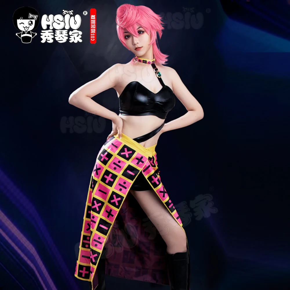 HSIU Anime JoJo's Bizarre Adventure Golden Wind Role wig Trish Una cosplay Short pink wig Fiber synthetic wig 
HSIU Anime JoJo's Bizarre Adventure Golden Wind Role wig Trish Una cosplay Short pink wig Fiber synthetic wig