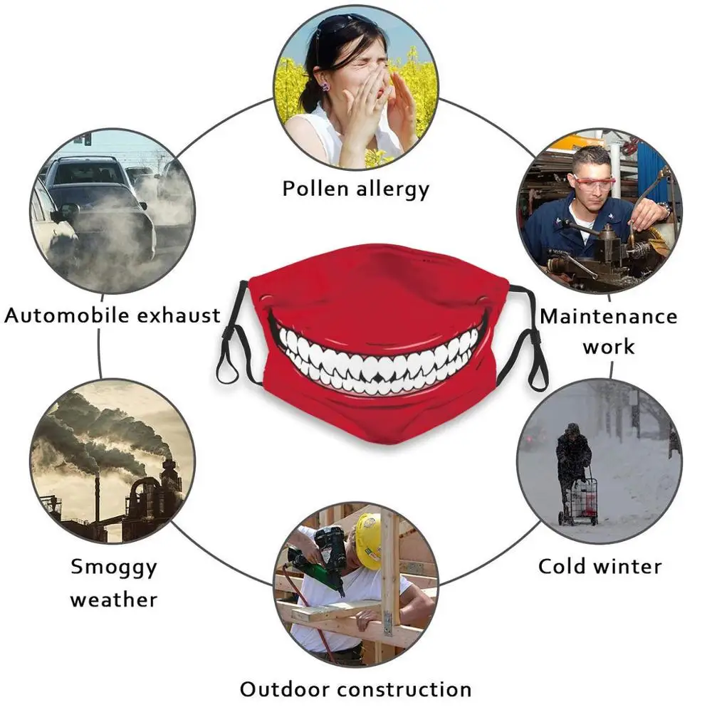 Evil Smile - Evil Smiles - Cartoon With Funny Styles Custom Design For Child Adult Mask Anti Dust Filter Print Washable Face
Evil Smile - Evil Smiles - Cartoon With Funny Styles Custom Design For Child Adult Mask Anti Dust Filter Print Washable Face