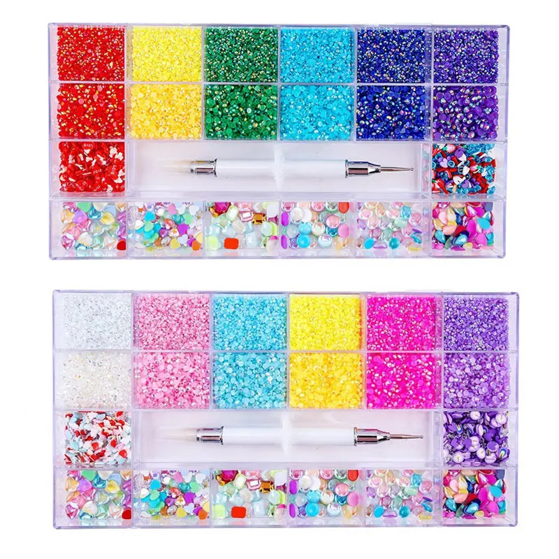 Resin Rhinestones Soft Clay Flakes Special-Shaped Set Rainbow AB with Drill Pen Nails Accessories Creative Decorations
Resin Rhinestones Soft Clay Flakes Special-Shaped Set Rainbow AB with Drill Pen Nails Accessories Creative Decorations