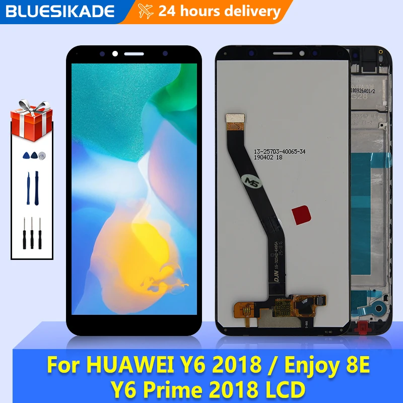 5.7" For Huawei Y6 2018 LCD Display Enjoy 8E Y6 Prime 2018 ATU-LX1 ATU-L21 ATU-LX3 Touch Screen Digitizer Replacement Parts
5.7" For Huawei Y6 2018 LCD Display Enjoy 8E Y6 Prime 2018 ATU-LX1 ATU-L21 ATU-LX3 Touch Screen Digitizer Replacement Parts