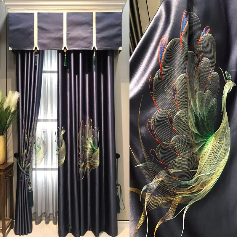 2021 New Chinese Imitation Silk Embroidered Curtains Finished Customized High-shading Curtains for Living Dining Room Bedroom
2021 New Chinese Imitation Silk Embroidered Curtains Finished Customized High-shading Curtains for Living Dining Room Bedroom