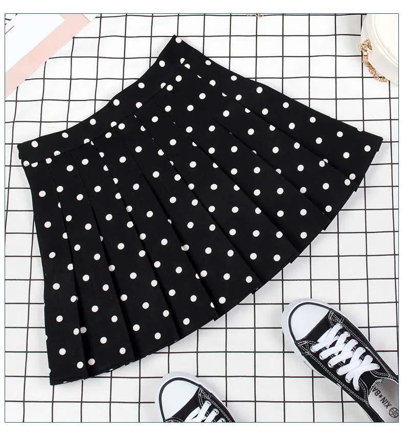 2020 new women midi skirt retro half-length mini skirt summer polka dot pleated skirt short skirt college style pleated skirt
2020 new women midi skirt retro half-length mini skirt summer polka dot pleated skirt short skirt college style pleated skirt
