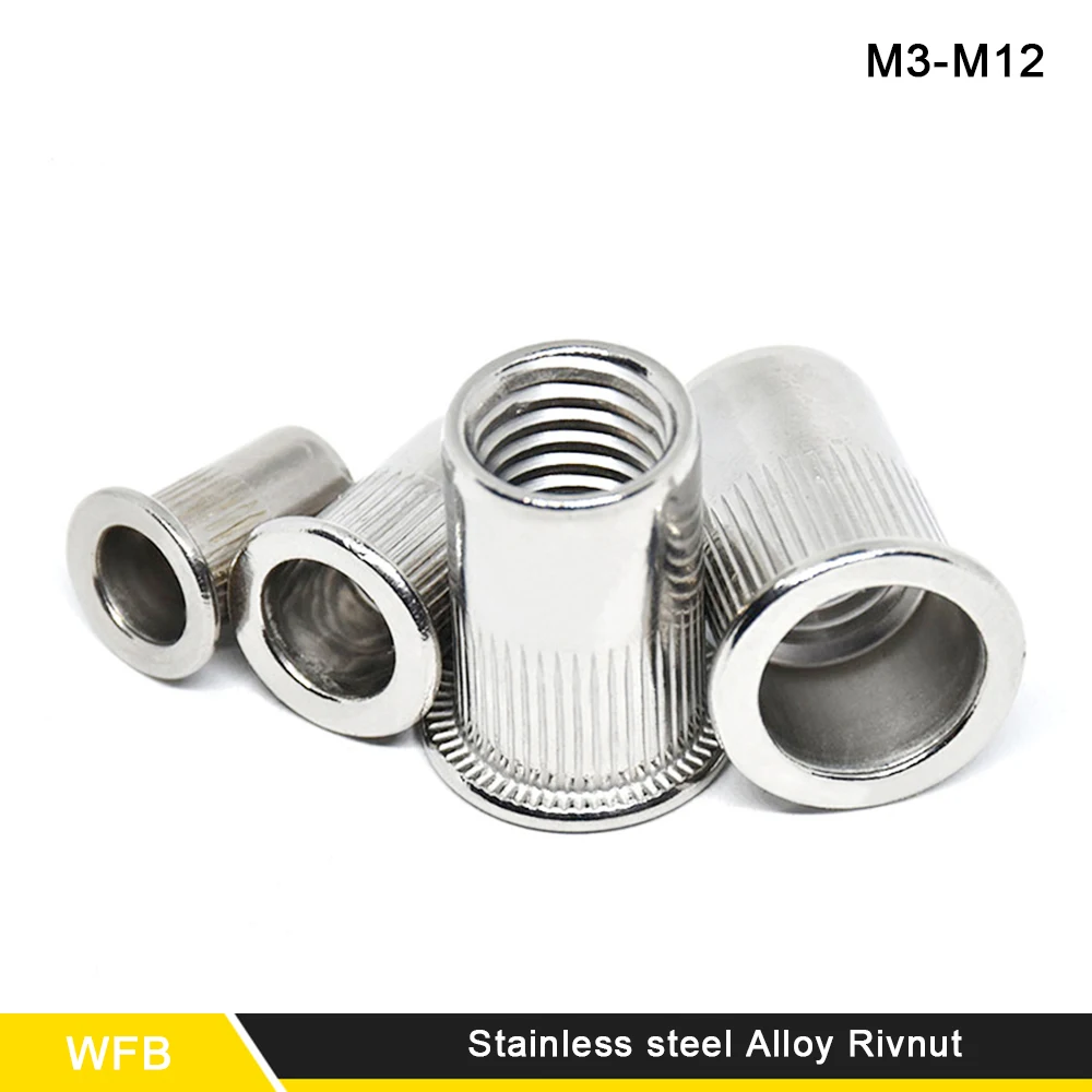 20Pieces 50Pieces M3 M4 M5 M6 M8 M10 Stainless Steel Rivnut Flat Head Threaded Rivet Insert Nutsert Cap Rivet Nut
20Pieces 50Pieces M3 M4 M5 M6 M8 M10 Stainless Steel Rivnut Flat Head Threaded Rivet Insert Nutsert Cap Rivet Nut