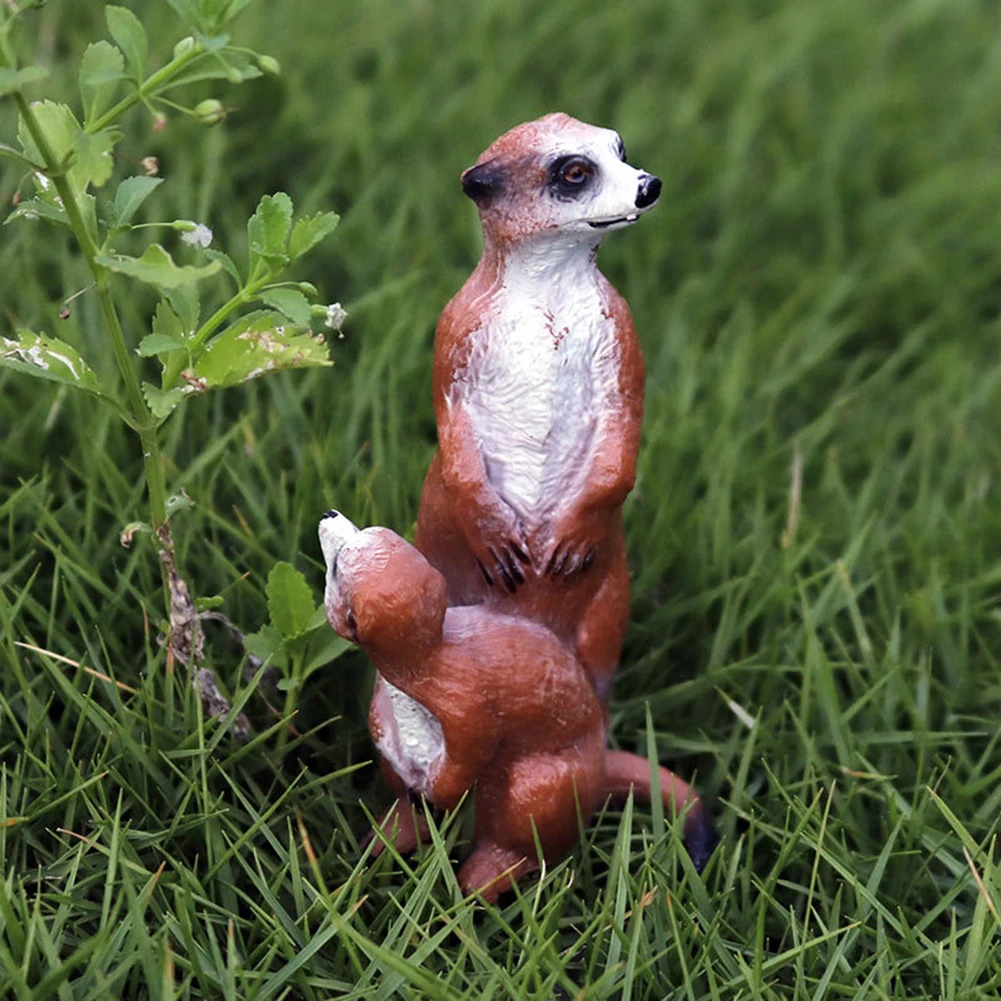 Моделирование стоя Meerkat диких животных фигурку рабочего стола орнамент детская