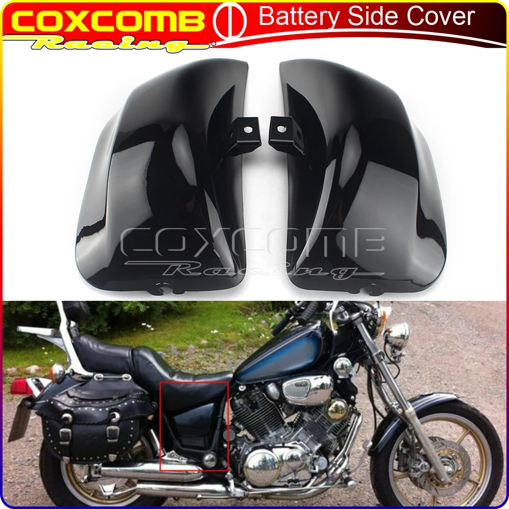 Боковая крышка для аккумулятора из АБС-пластика для мотоцикла, 1 пара, левая и правая защита для Yamaha Virago XV535 XV400 XV 535 XV 400 
Боковая крышка для аккумулятора из АБС-пластика для мотоцикла, 1 пара, левая и правая защита для Yamaha Virago XV535 XV400 XV 535 XV 400
